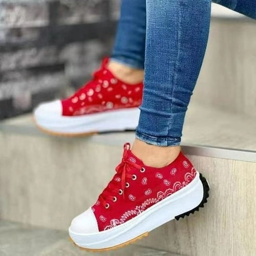 Cute Throwback Canvas Women Sneakers